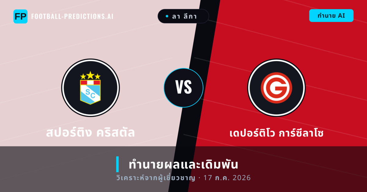 สปอร์ติง คริสตัล พบ เดปอร์ติโว การ์ซีลาโซ — ทำนายผลและพรีวิวการแข่งขัน