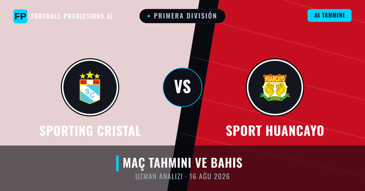 Sporting Cristal - Sport Huancayo — maç tahmini ve önizleme