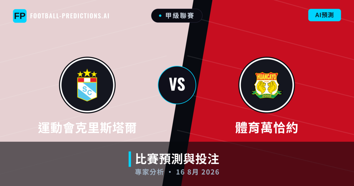 運動會克里斯塔爾 vs 體育萬恰約 — 比赛预测和前瞻