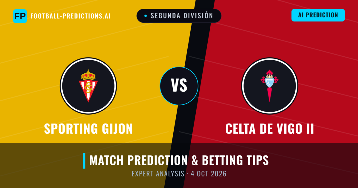 Sporting Gijon vs Celta de Vigo II — match prediction & preview