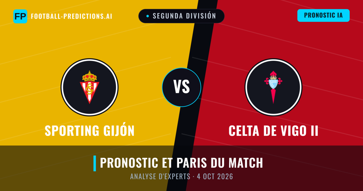 Sporting Gijón vs Celta de Vigo II — pronostic et avant-match