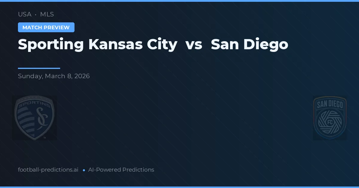 Sporting Kansas City vs San Diego — match prediction & preview