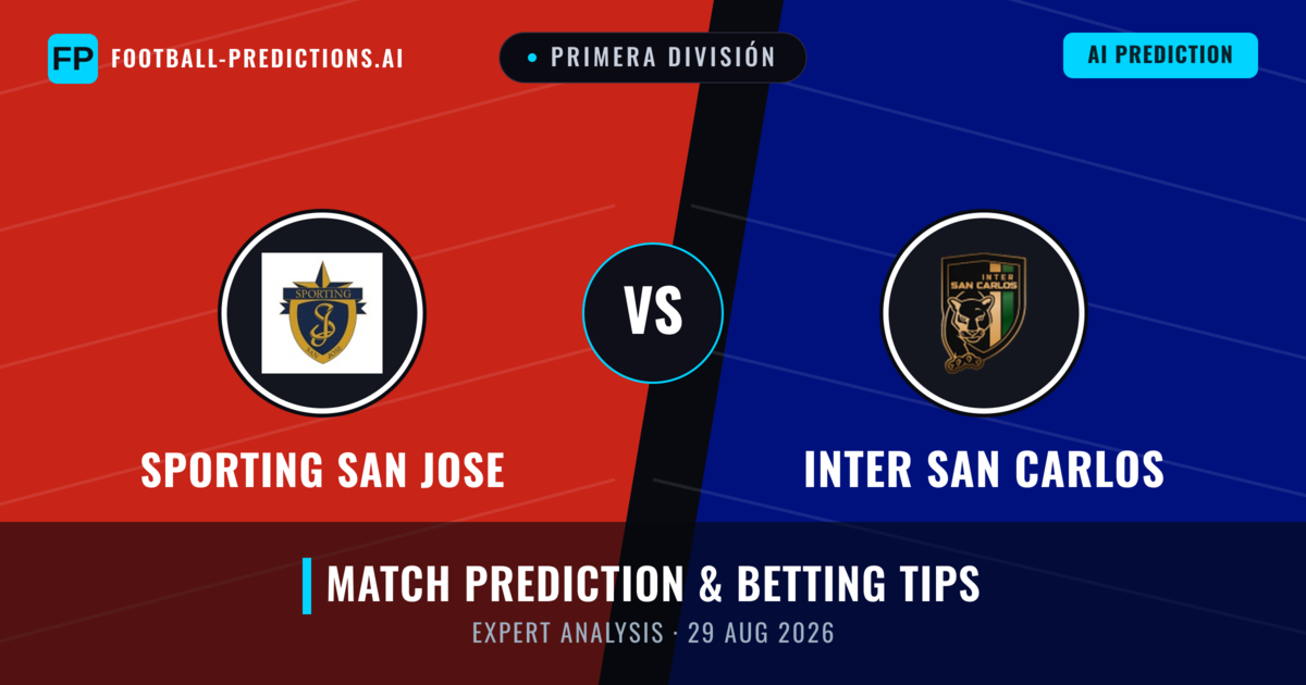 Sporting San Jose vs Inter San Carlos — match prediction & preview