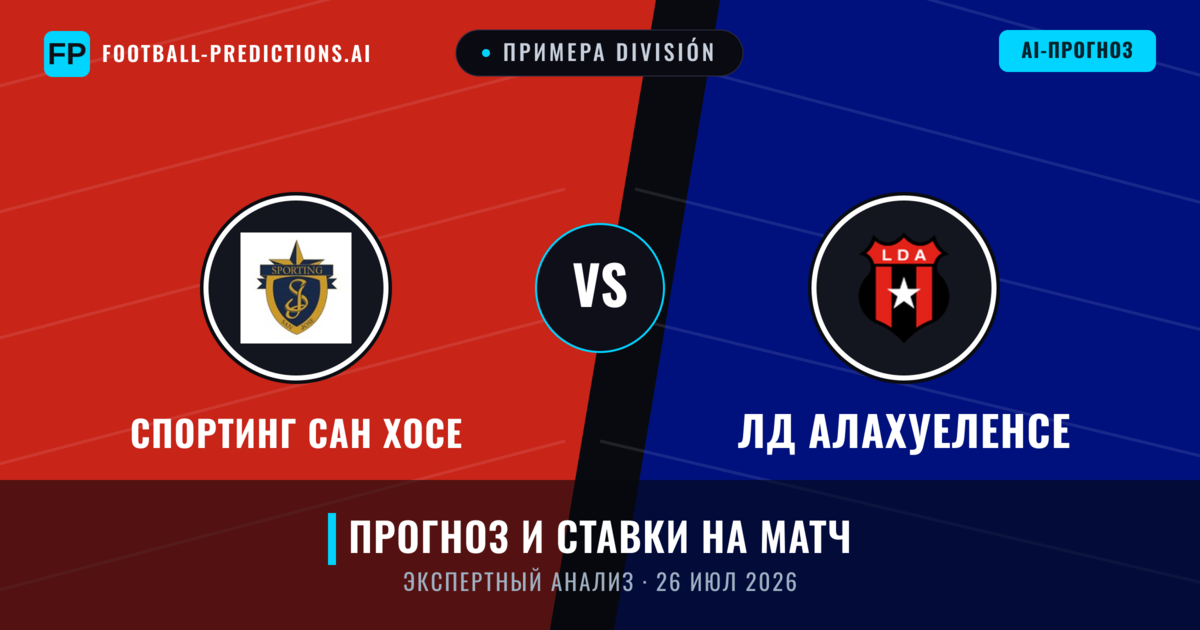 Спортинг Сан Хосе – ЛД Алахуеленсе — прогноз и превью матча
