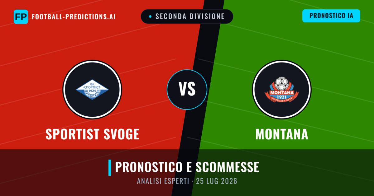 Sportist Svoge vs Montana — pronostico e anteprima del match