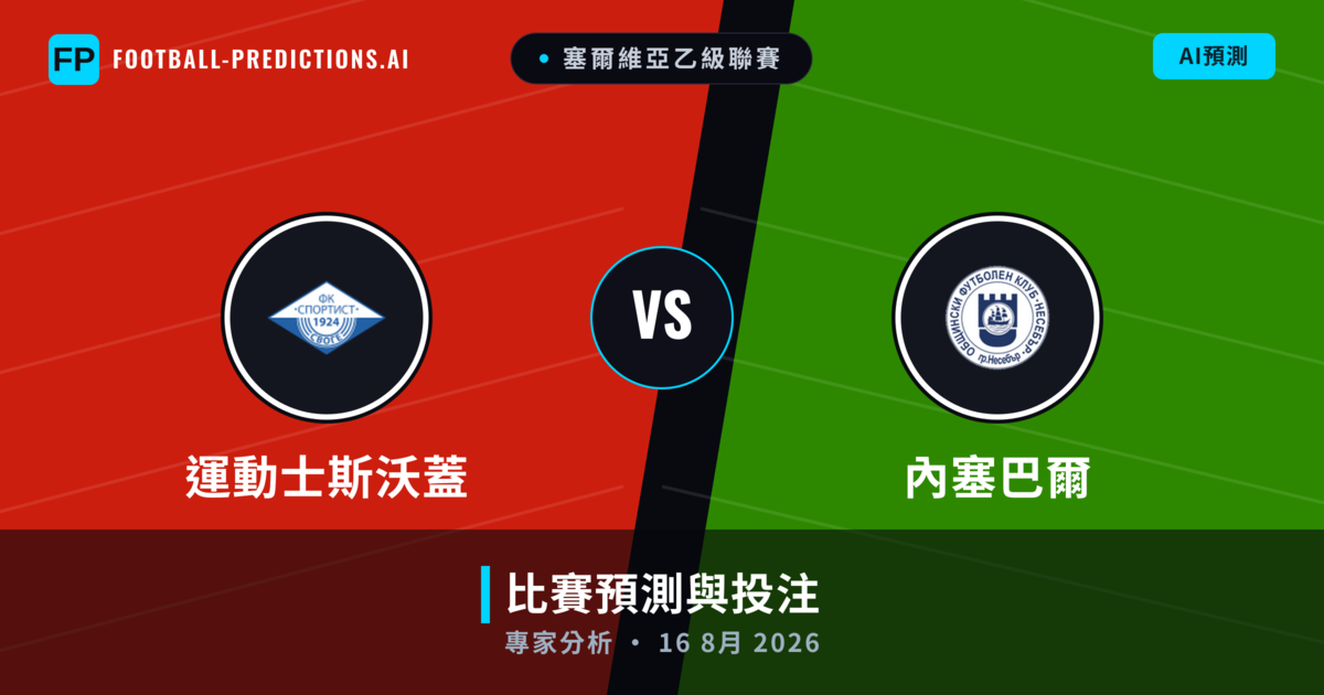 運動士斯沃蓋 vs 內塞巴爾 — 比赛预测和前瞻
