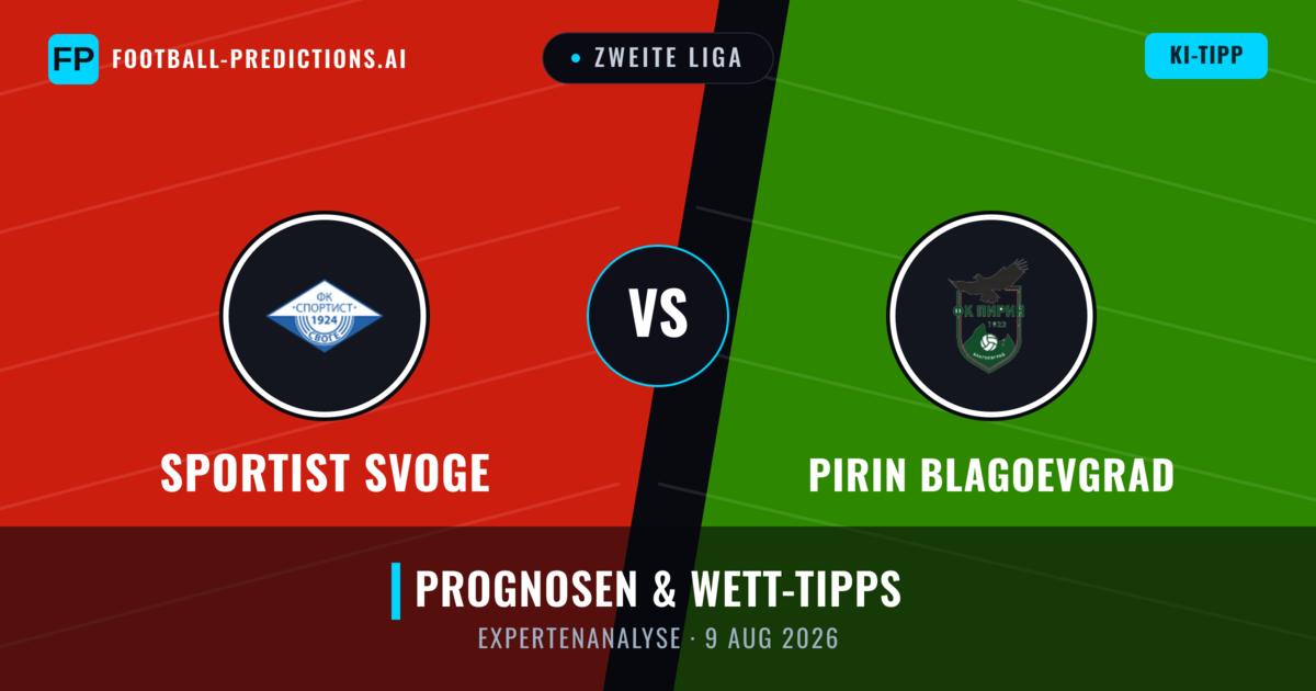 Sportist Svoge vs Pirin Blagoevgrad — Prognose und Spielvorschau