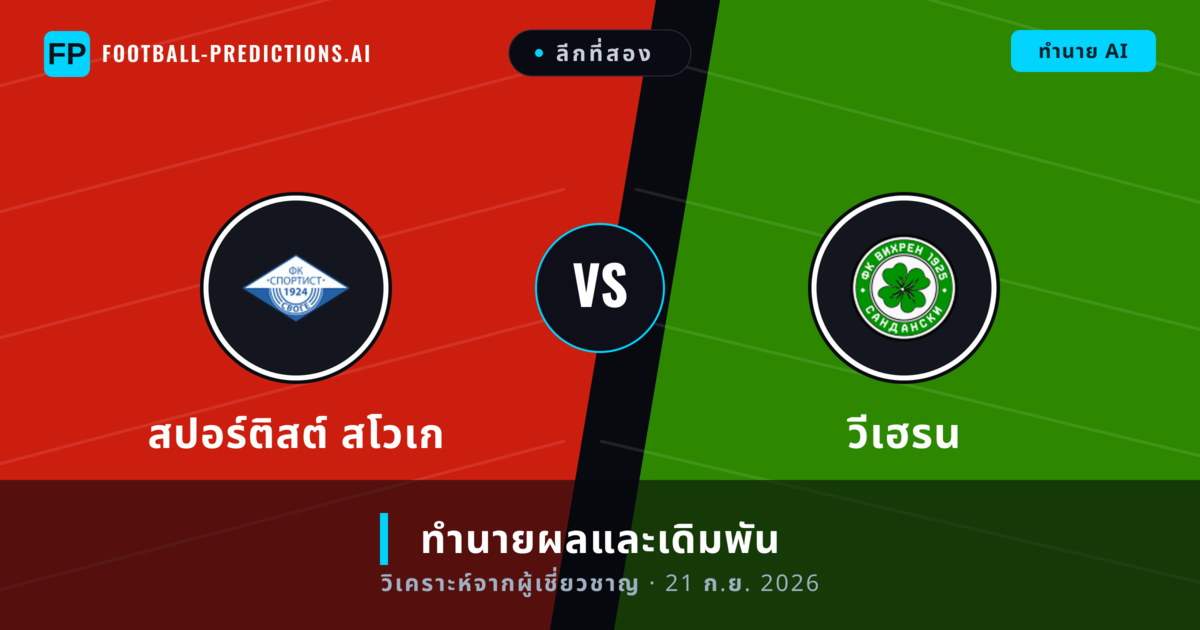 สปอร์ติสต์ สโวเก พบ วีเฮรน — ทำนายผลและพรีวิวการแข่งขัน
