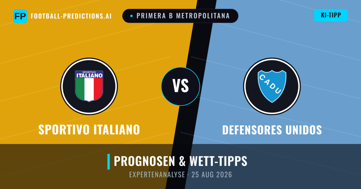 Sportivo Italiano vs Defensores Unidos — Prognose und Spielvorschau