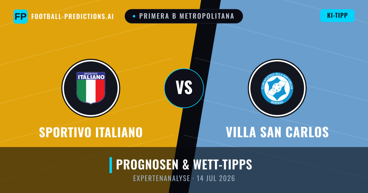 Sportivo Italiano vs Villa San Carlos — Prognose und Spielvorschau