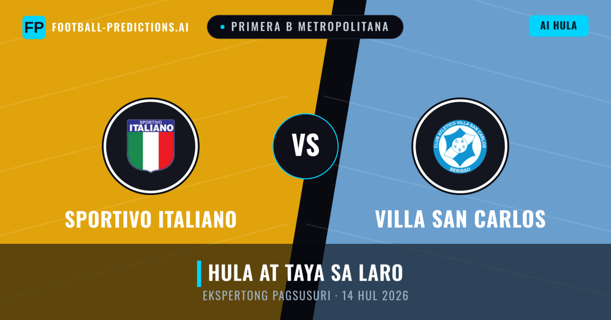 Sportivo Italiano vs Villa San Carlos — hula at preview ng laban