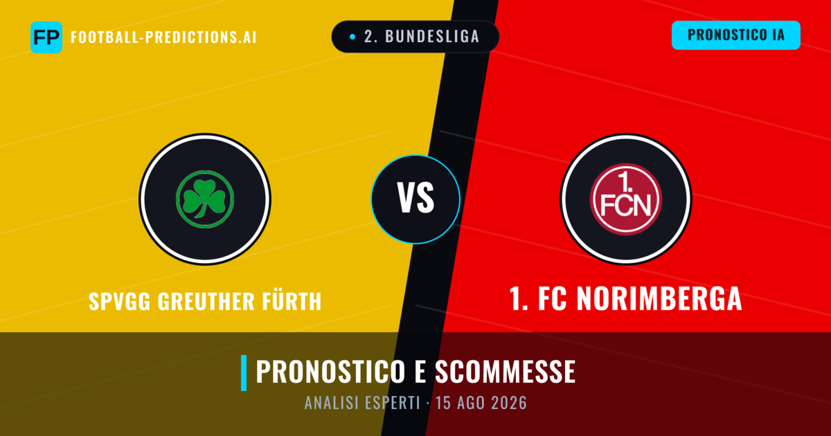 SpVgg Greuther Fürth vs 1. FC Norimberga — pronostico e anteprima del match