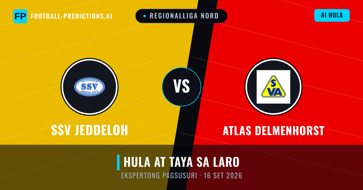 SSV Jeddeloh vs Atlas Delmenhorst — hula at preview ng laban