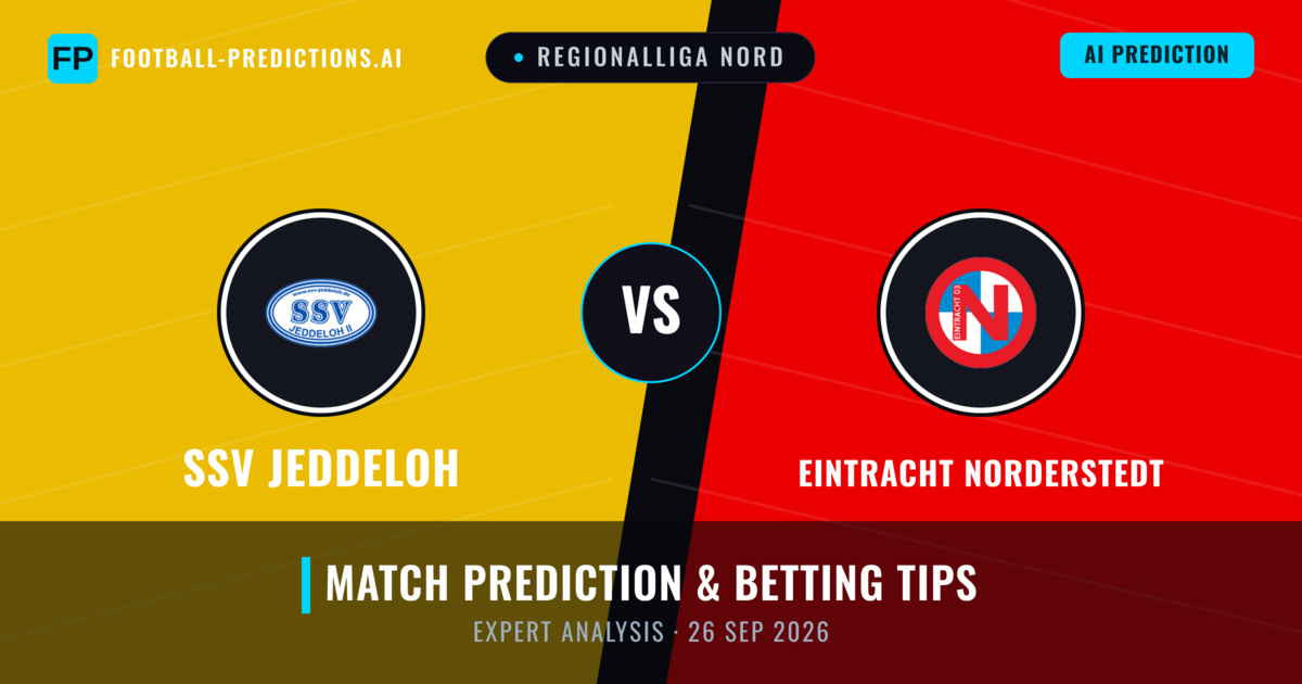 SSV Jeddeloh vs Eintracht Norderstedt — match prediction & preview