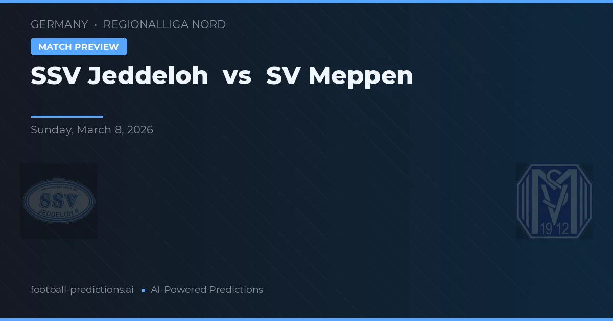 Jeddeloh vs SV Meppen — pronostico e anteprima del match