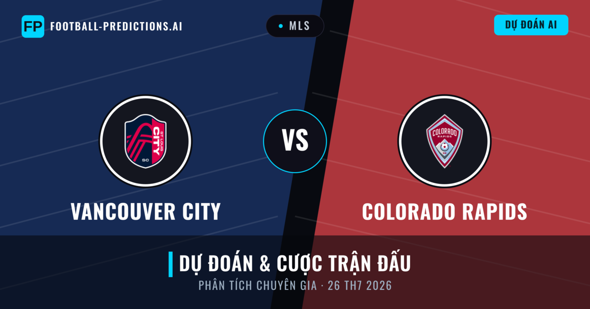 Vancouver City vs Colorado Rapids — dự đoán và xem trước trận đấu