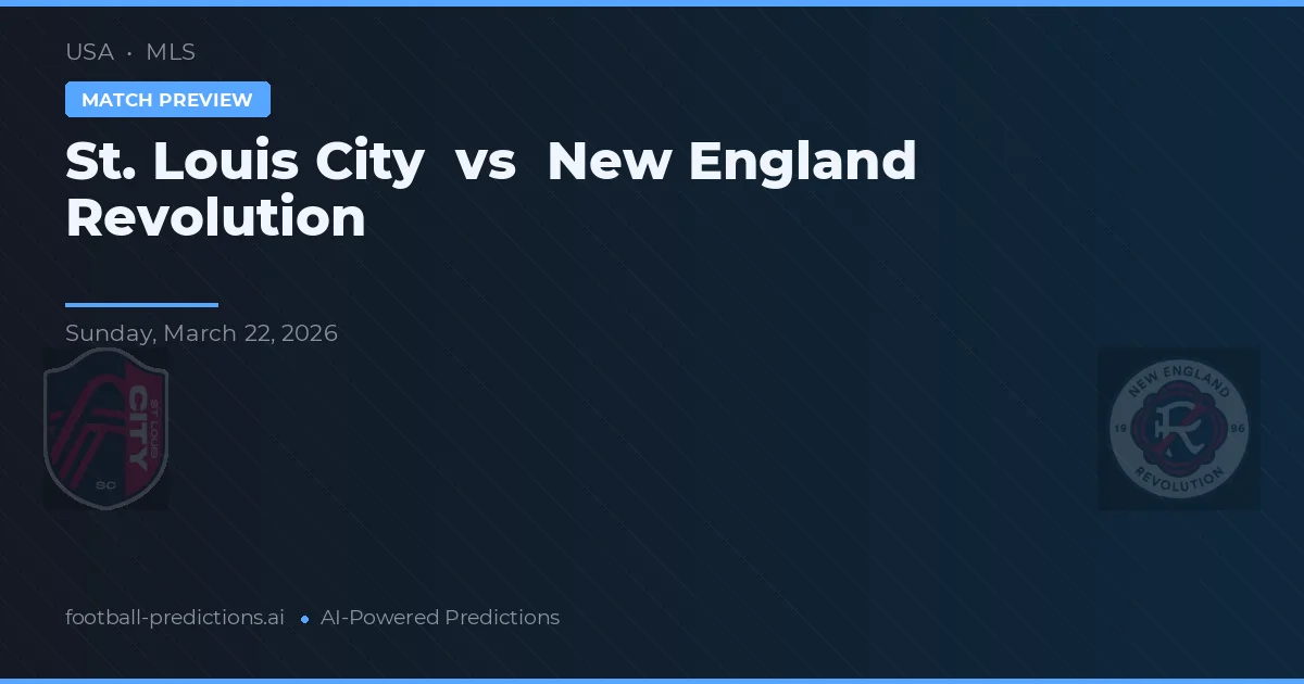 St. Louis City vs New England Revolution — pronostic et avant-match