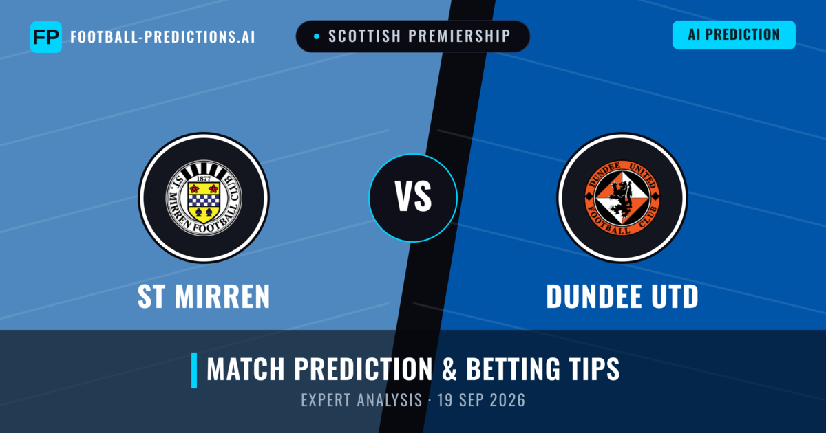 ST Mirren vs Dundee Utd — match prediction & preview