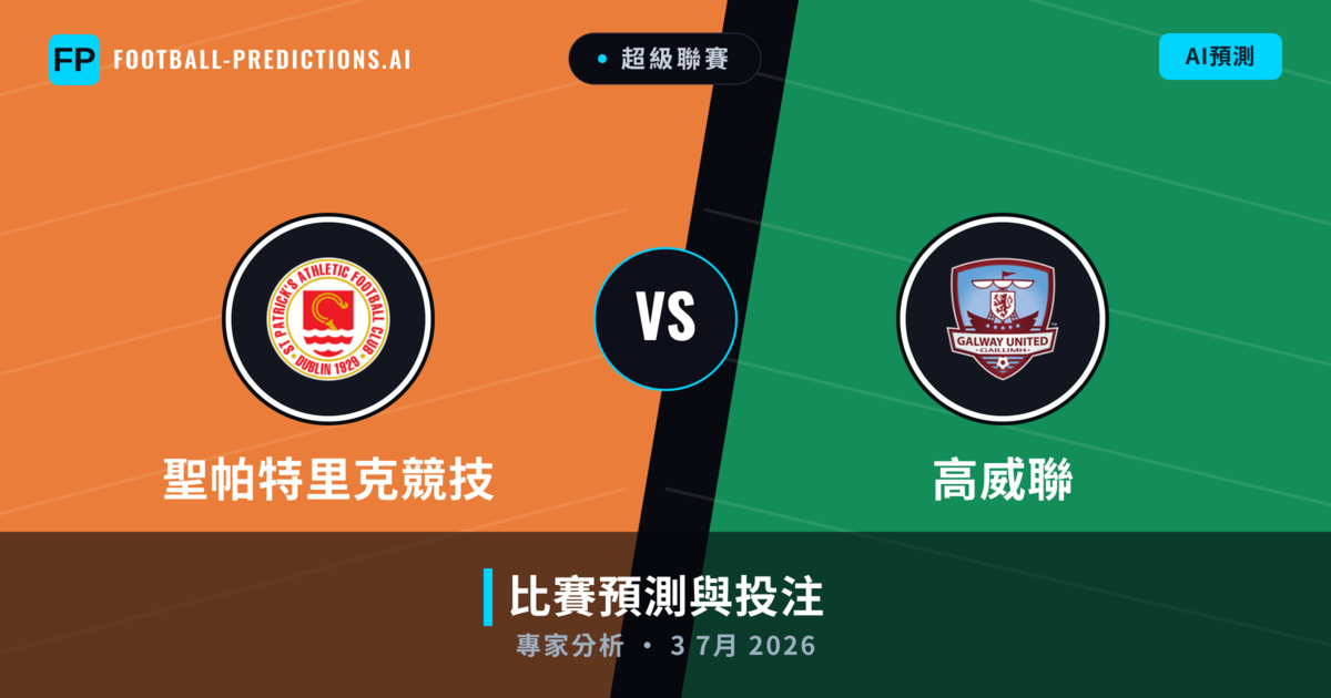聖帕特里克競技 vs 高威聯 — 比赛预测和前瞻