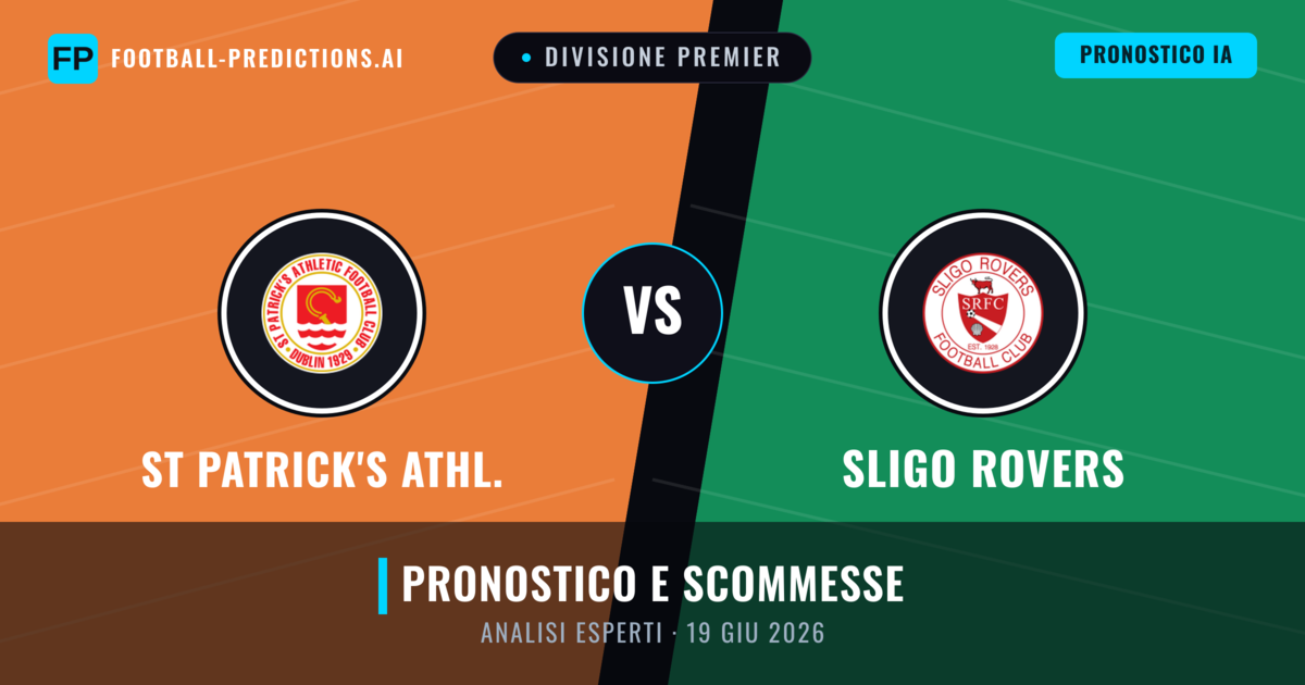 St Patrick's Athl. vs Sligo Rovers — pronostico e anteprima del match