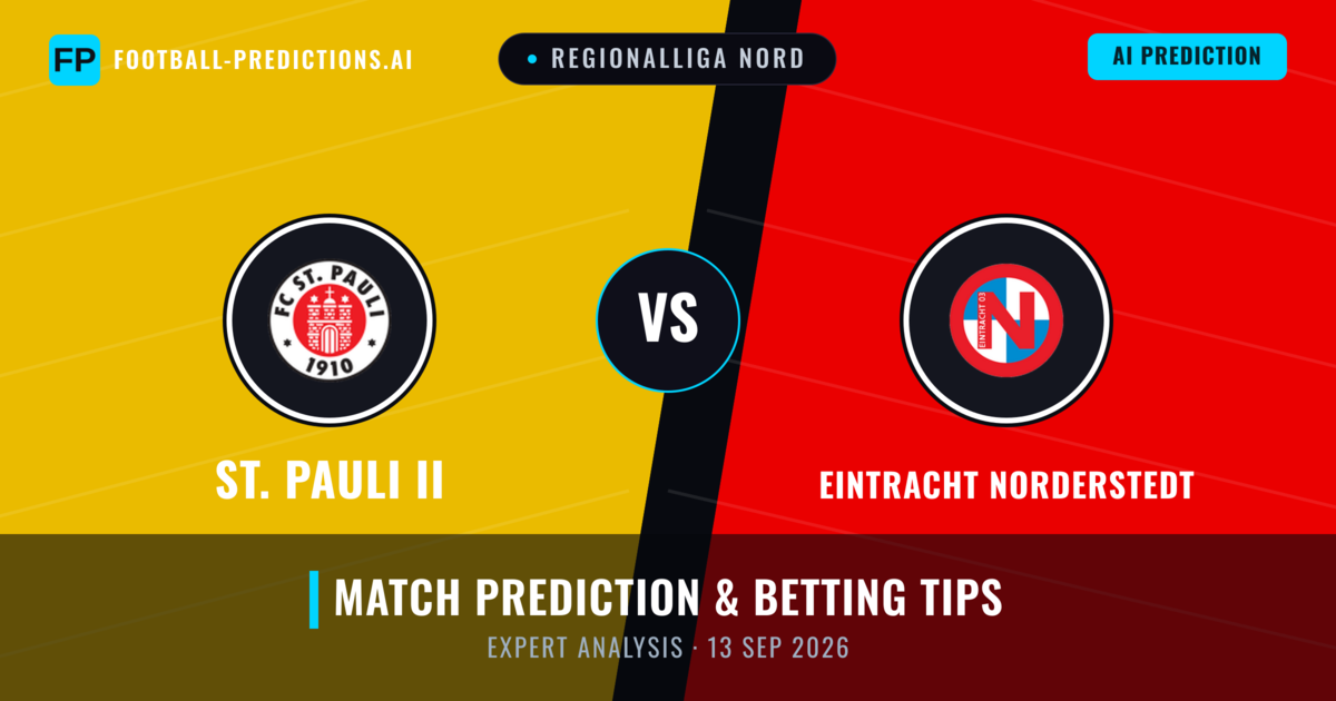 St. Pauli II vs Eintracht Norderstedt — match prediction & preview