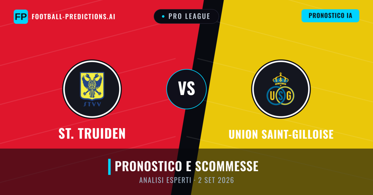 St. Truiden vs Union Saint-Gilloise — pronostico e anteprima del match