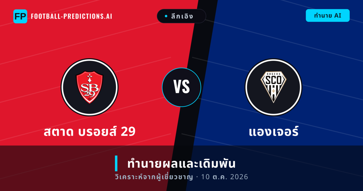 สตาด บรอยส์ 29 พบ แองเจอร์ — ทำนายผลและพรีวิวการแข่งขัน
