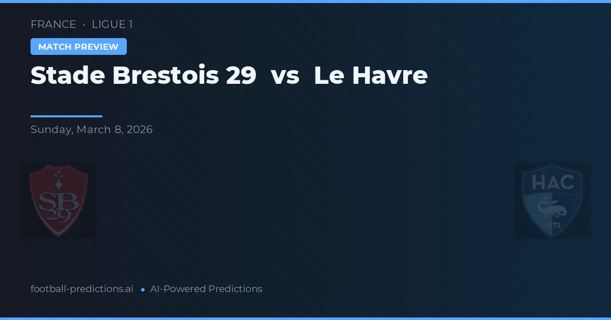 Stade Brestois 29 vs Le Havre — Prognose und Spielvorschau