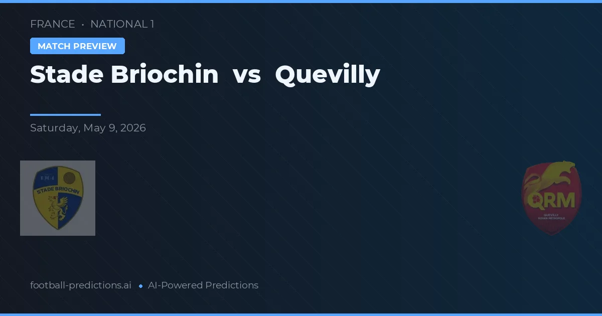 Stade Briochin vs Quevilly — match prediction & preview