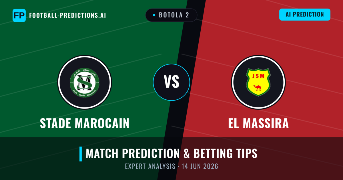 Stade Marocain vs El Massira — match prediction & preview