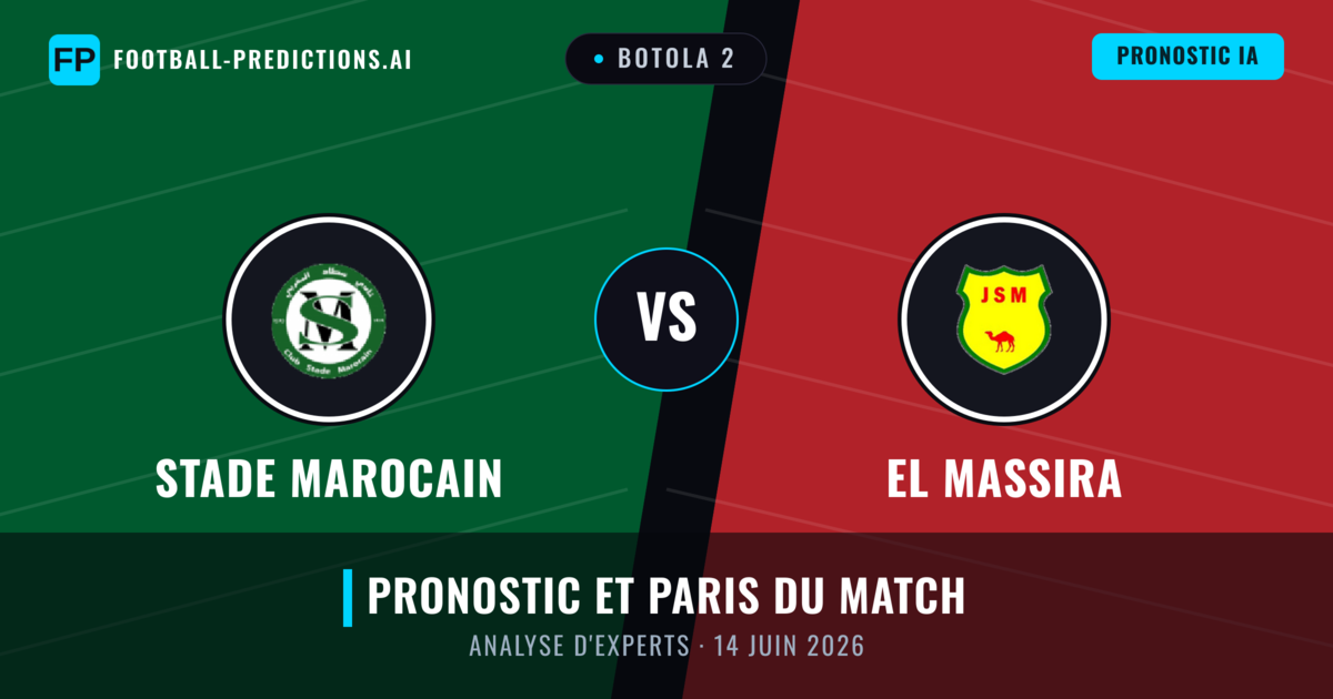 Stade Marocain vs El Massira — pronostic et avant-match