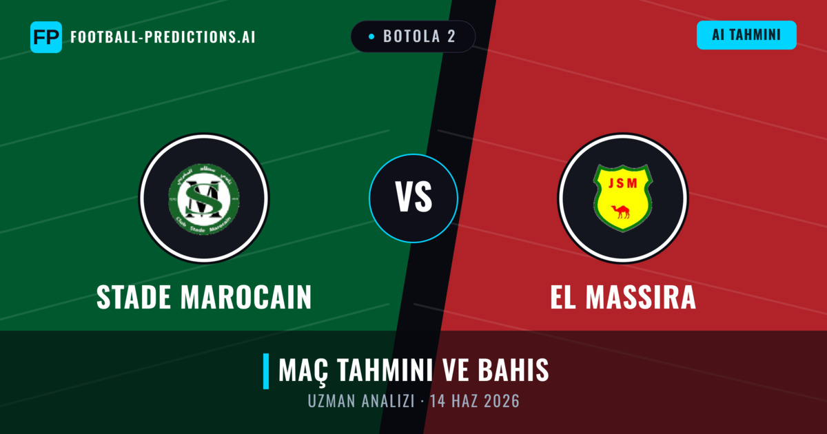 Stade Marocain - El Massira — maç tahmini ve önizleme