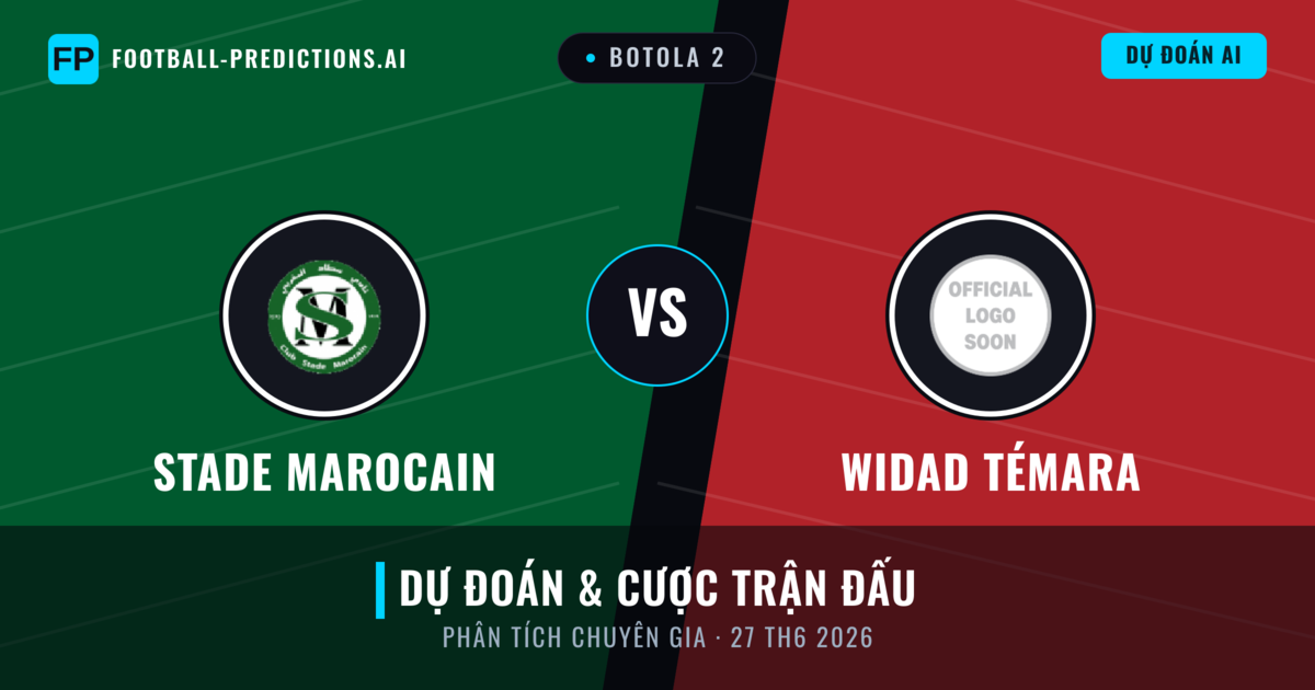 Stade Marocain vs Widad Témara — dự đoán và xem trước trận đấu