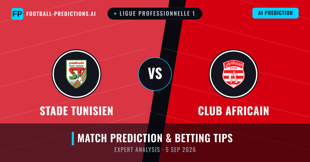 Stade Tunisien vs Club Africain — match prediction & preview