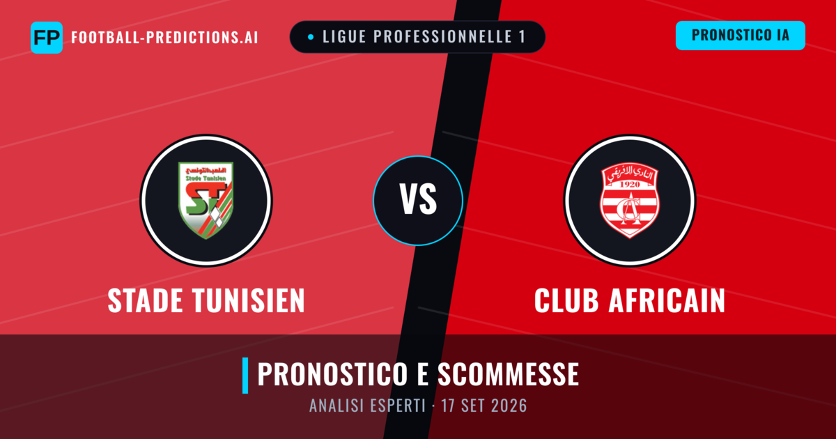 Stade Tunisien vs Club Africain — pronostico e anteprima del match
