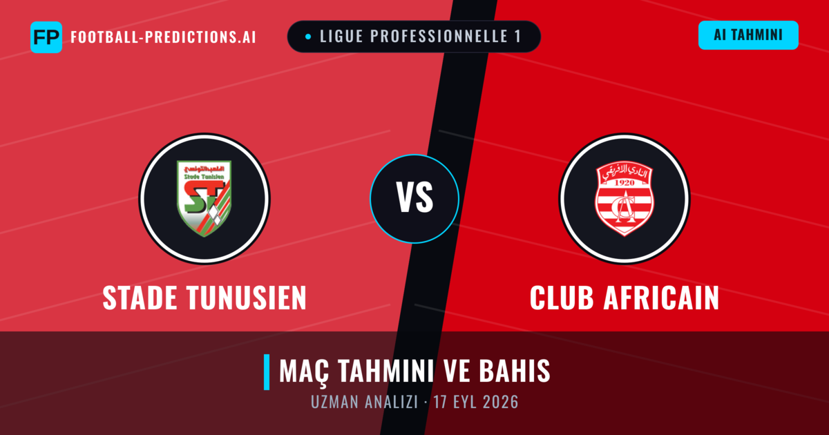 Stade Tunusien - Club Africain — maç tahmini ve önizleme