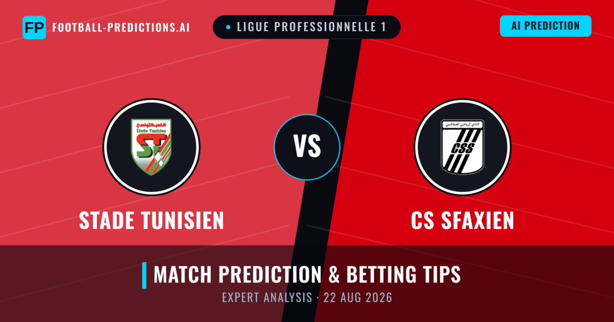 Stade Tunisien vs CS Sfaxien — match prediction & preview