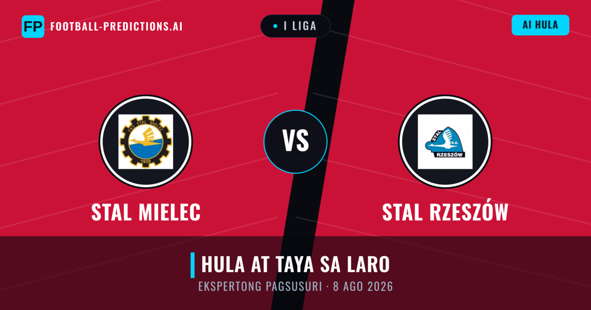Stal Mielec vs Stal Rzeszów — hula at preview ng laban