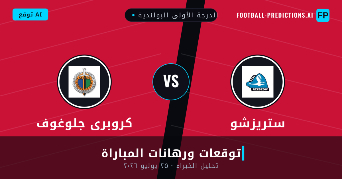 ستريزشو ضد كروبرى جلوغوف — توقعات ومعاينة المباراة