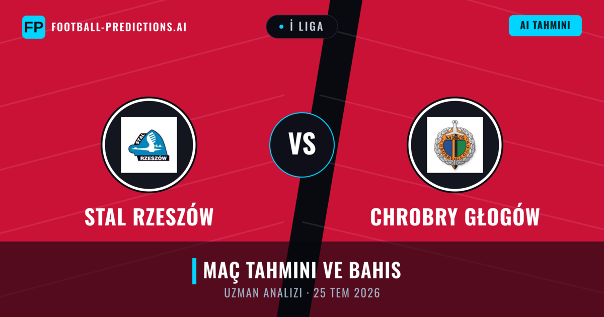 Stal Rzeszów - Chrobry Głogów — maç tahmini ve önizleme