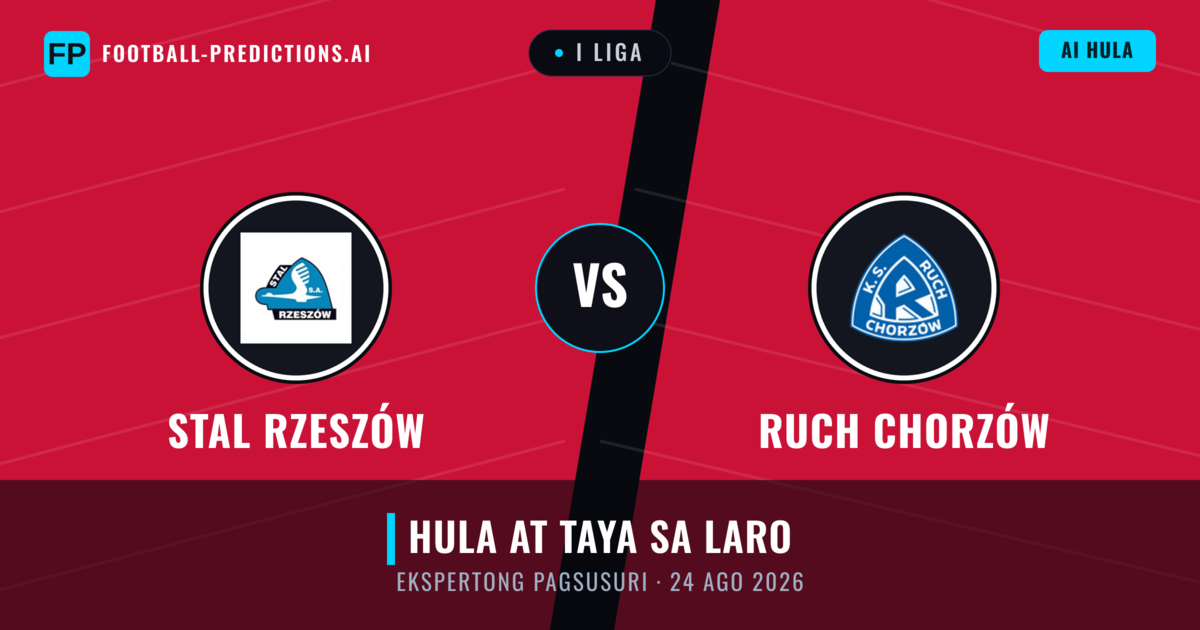 Stal Rzeszów vs Ruch Chorzów — hula at preview ng laban