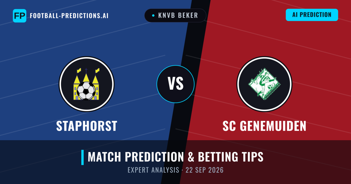 Staphorst vs SC Genemuiden — match prediction & preview