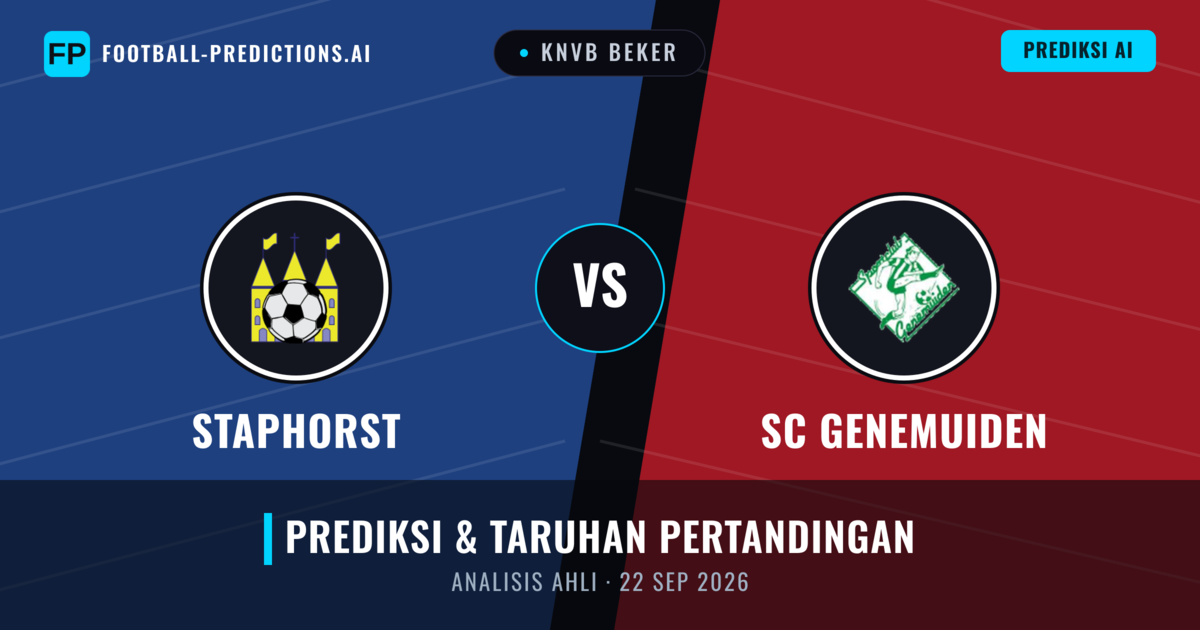 Staphorst vs SC Genemuiden — prediksi dan pratinjau pertandingan