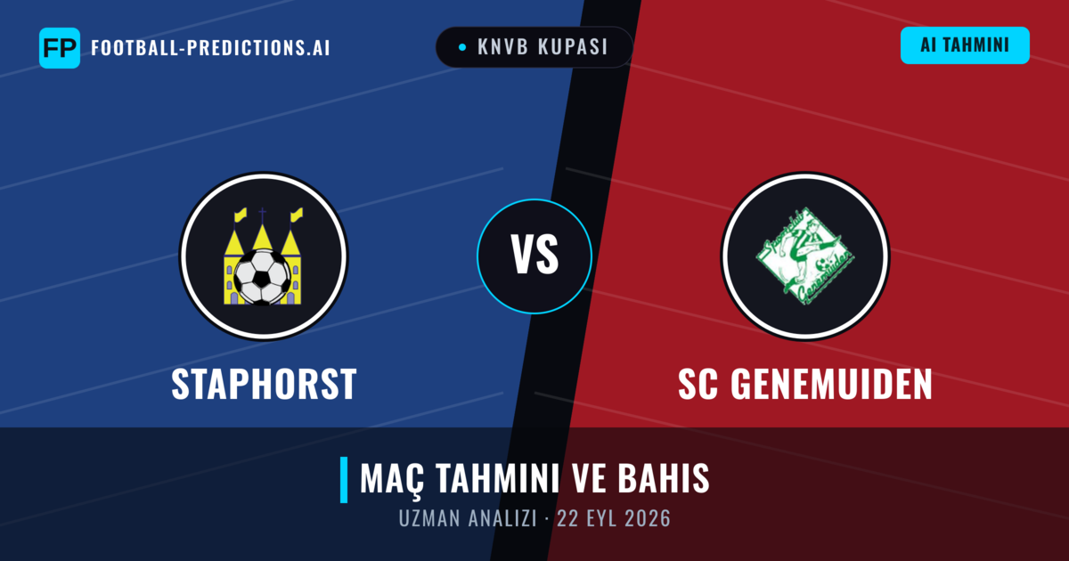 Staphorst - SC Genemuiden — maç tahmini ve önizleme