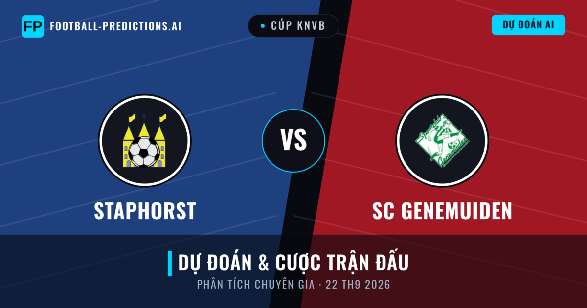 Staphorst vs SC Genemuiden — dự đoán và xem trước trận đấu