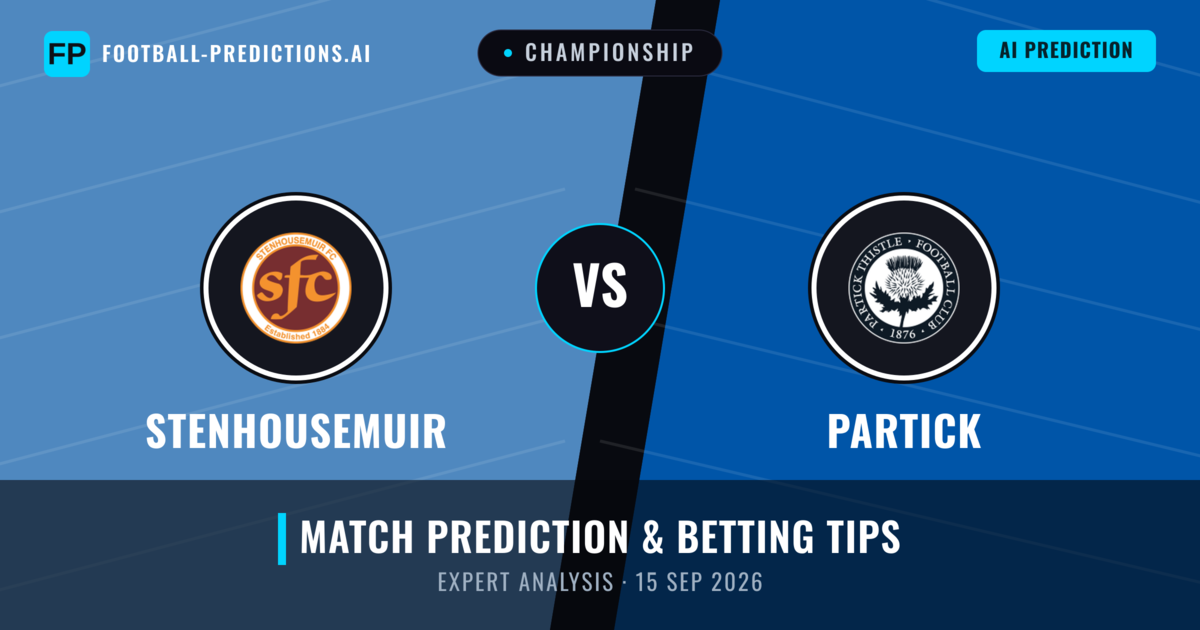 Stenhousemuir vs Partick — match prediction & preview