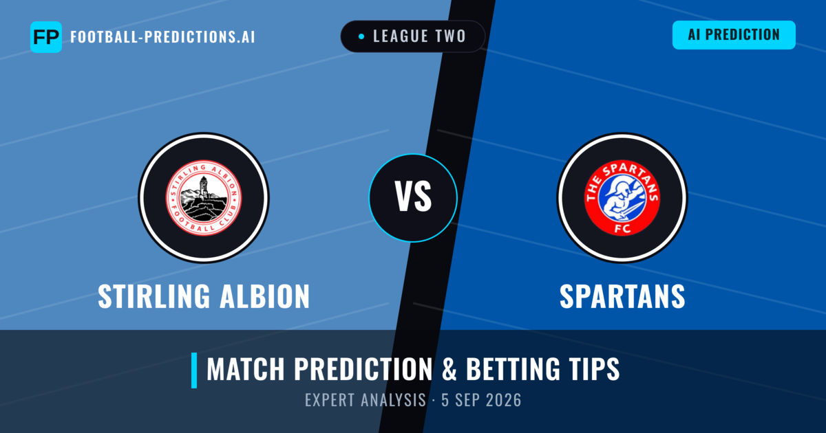 Stirling Albion vs Spartans — match prediction & preview