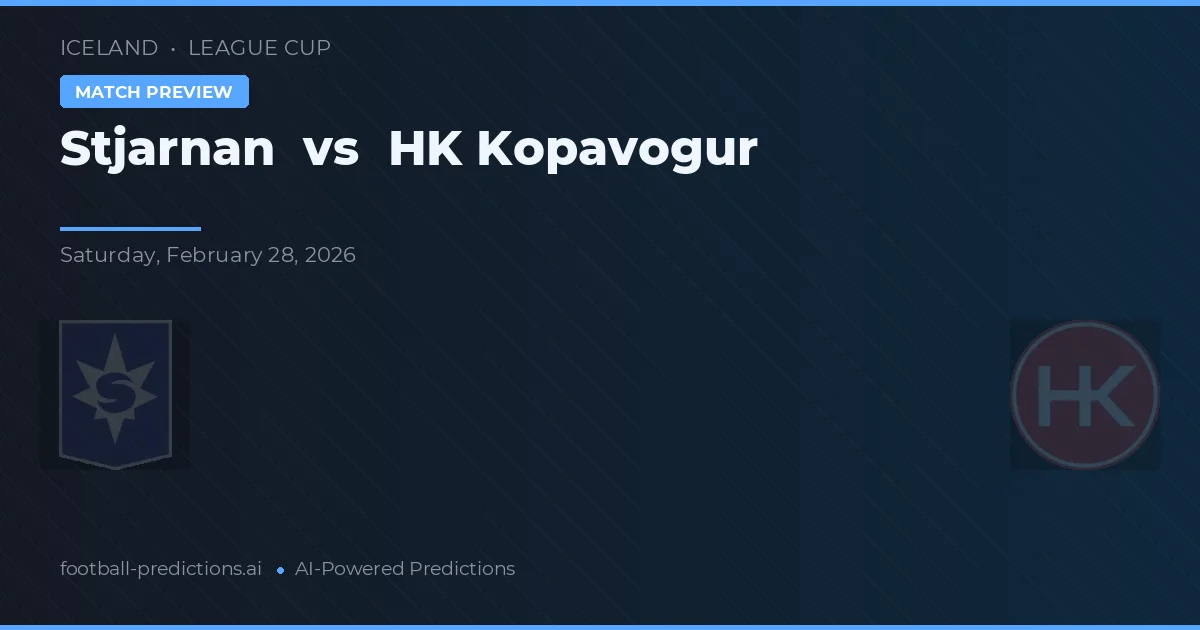 Stjarnan vs HK Kopavogur — match prediction & preview