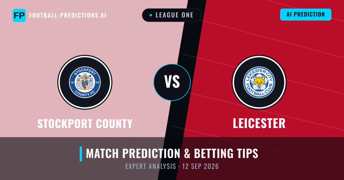 Stockport County vs Leicester — match prediction & preview