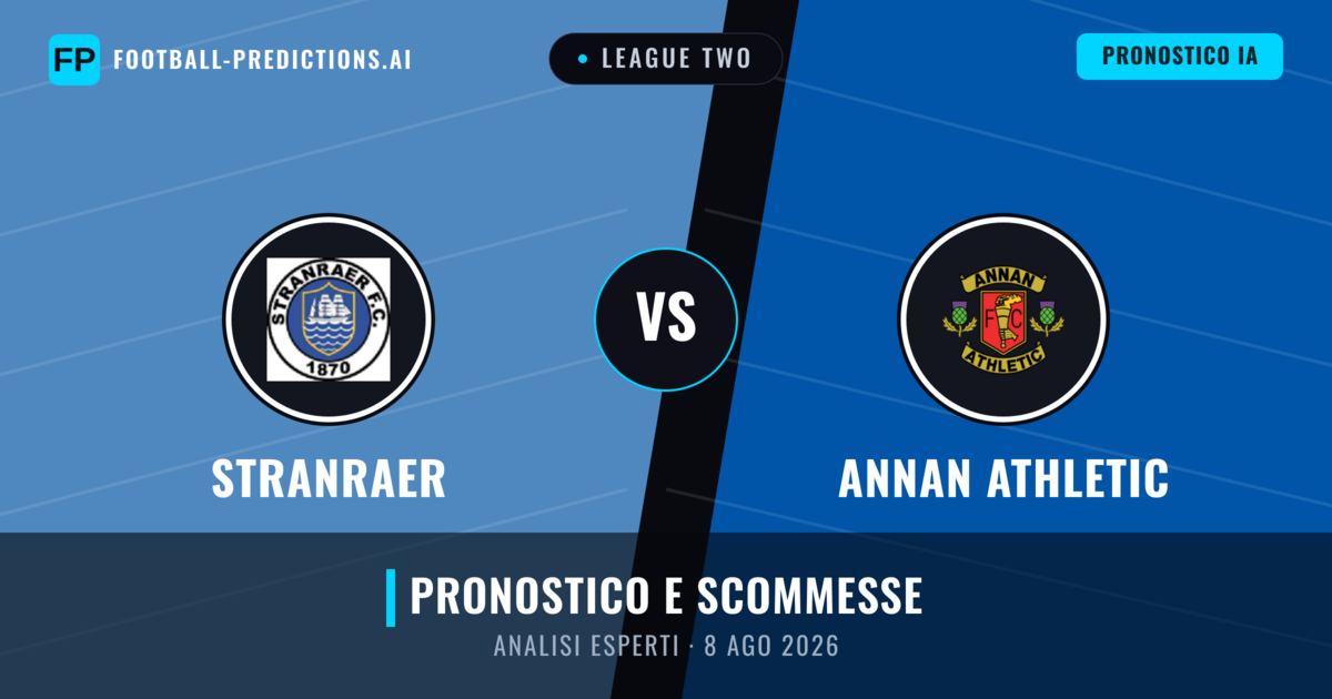 Stranraer vs Annan Athletic — pronostico e anteprima del match
